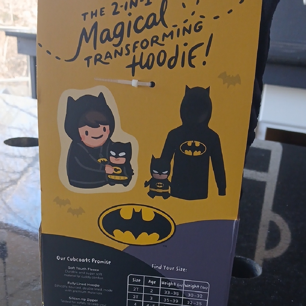 2-in-1 Magical Transforming Hoodie - Black and Yellow